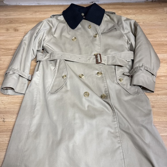 Burberry London Jackets & Blazers - Burberrys Waterloo Trench Coat Vintage 80's Wool Lining Women UK Size 10 Long